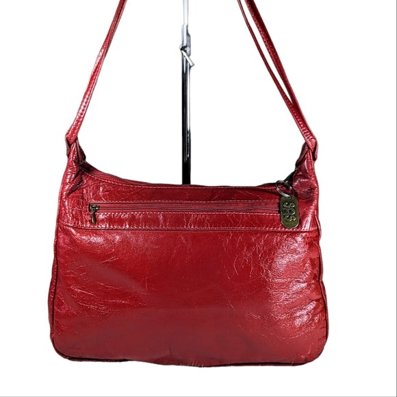 SAS Bags Vintage Sas Red Leather Shoulder Bag Purse Poshmark